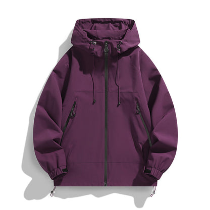 Men's Technical Wind and Water Repellent Hooded Jacket with Adjustable Hem Shop Velvia