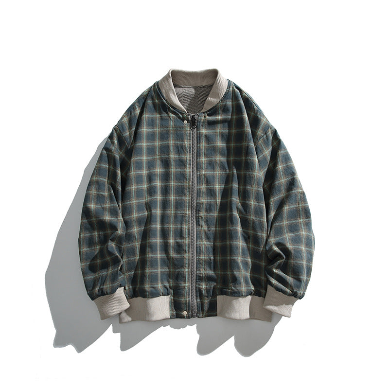 Unisex boxy bomber jacket in herringbone look with ribbed cuffs, flap pockets, and concealed snap button placket Shop Velvia