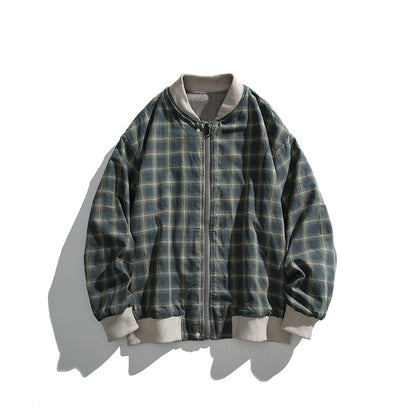 Unisex boxy bomber jacket in herringbone look with ribbed cuffs, flap pockets, and concealed snap button placket Shop Velvia