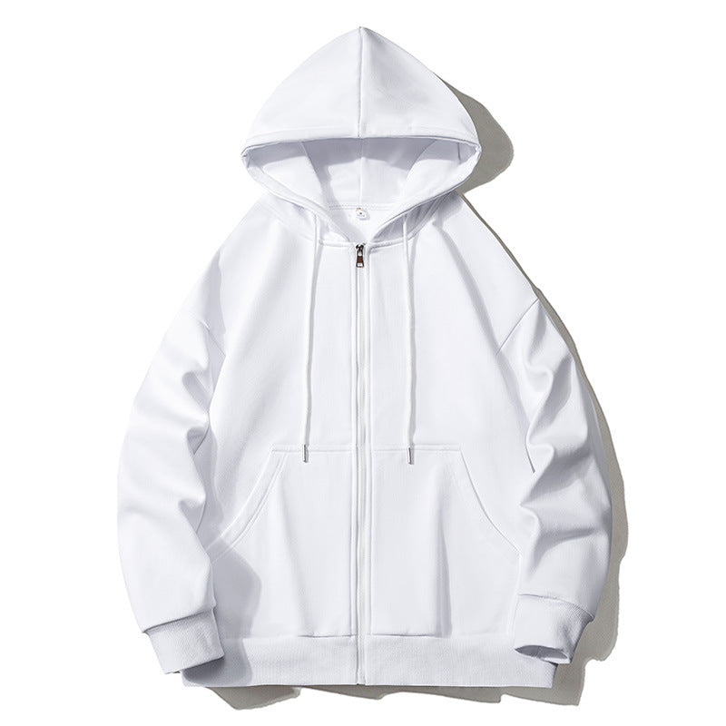 Men's hoodie zip-up jacket with full zip, oversized fit, and raglan sleeves Shop Velvia