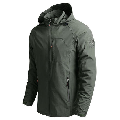 Men's Tactical-Urban Transitional Jacket with Hood, Mesh Lining and Concealed Zipper Pockets Shop Velvia