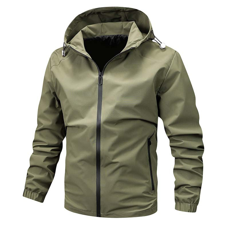 Men's Lightweight Softshell Hooded Jacket with Water-Repellent Membrane and Sealed Zippers Shop Velvia