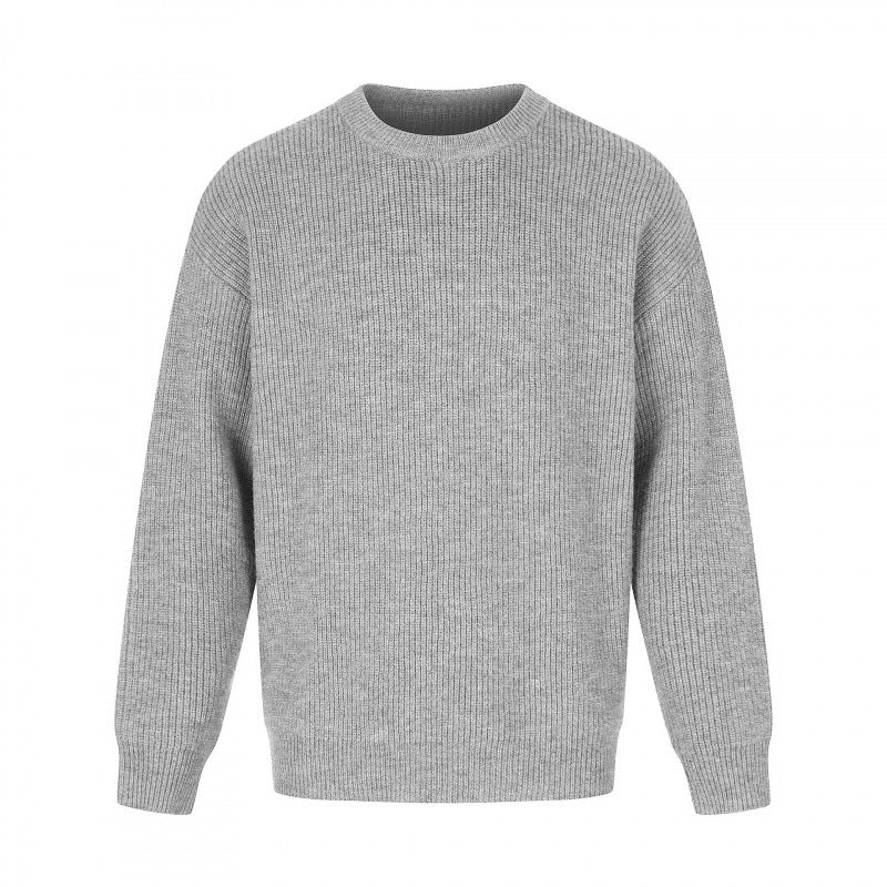 Unisex Soft Oversized Ribbed Sweater with Relaxed Fit and Tonal Texture Shop Velvia