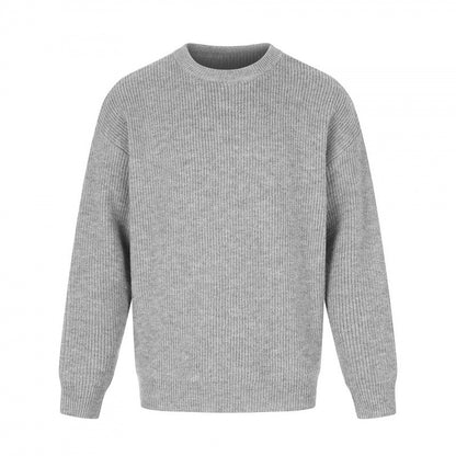 Unisex Soft Oversized Ribbed Sweater with Relaxed Fit and Tonal Texture Shop Velvia