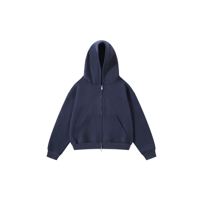 Unisex Oversize Hoodie with full zip and kangaroo pockets made of cotton fleece Shop Velvia