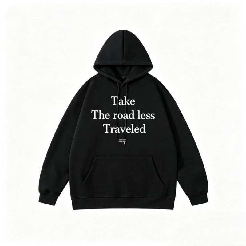 Unisex Oversize Hoodie with Statement Print and Kangaroo Pocket Shop Velvia