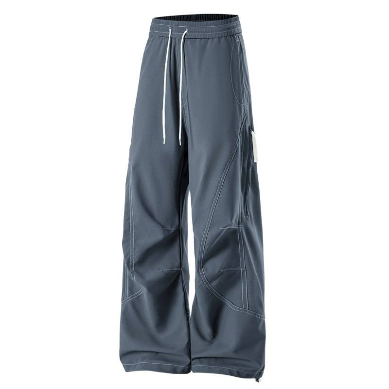 Men's Baggy Cargo Pants with Elastic Waistband, Multifunctional Pockets, and Adjustable Hem Shop Velvia