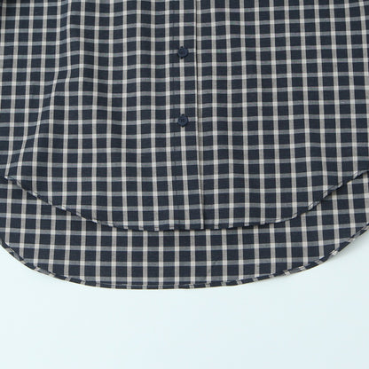 Women Checked Blouse Shirt with Asymmetrical Scarf Detail Shop Velvia