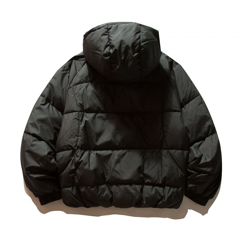 Unisex Oversize Thermo Puffer Jacket in Boxy Cut with Hood and Raglan Sleeves Shop Velvia