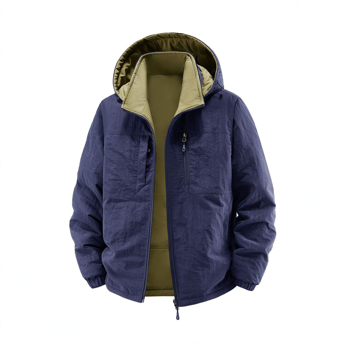 Men's thermo field jacket with fleece lining, hood and front pockets Shop Velvia