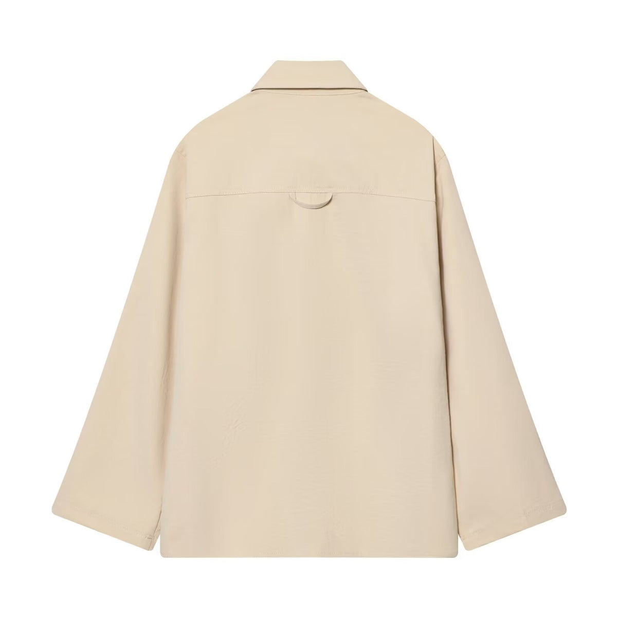 Women's Oversize Field Jacket in Boxy Cut with Four Flap Pockets and Concealed Snap Placket Shop Velvia
