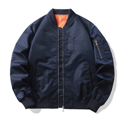 Men's Lightweight Flight Bomber Jacket with Water-Repellent Shell and Contrast Lining Shop Velvia