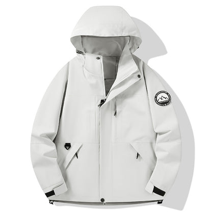 Women's waterproof hardshell outdoor jacket with hood and multifunction pockets Shop Velvia