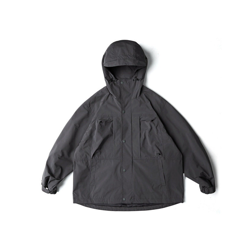Unisex Water-Repellent Oversize Parka Jacket with Hood and Multifunctional Pockets Shop Velvia