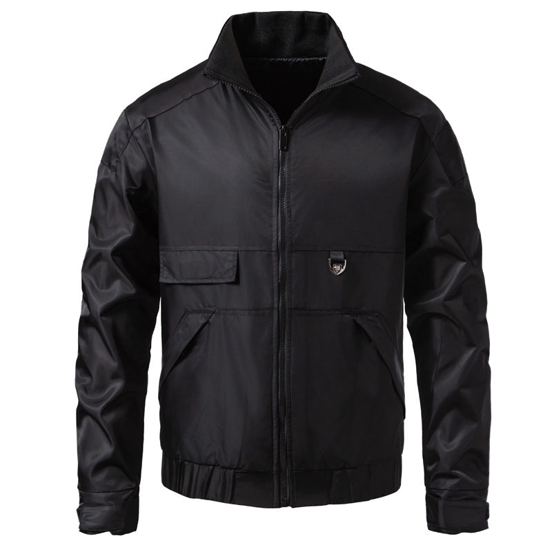 Men's water-repellent utility blouson with stand-up collar, kangaroo and flap pockets Shop Velvia