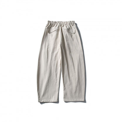 Men's Wide Utility Pants with Elastic Waistband and Distinctive Seam Panels Shop Velvia