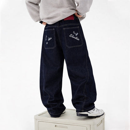 Boys casual wide-cut denim pants Shop Velvia