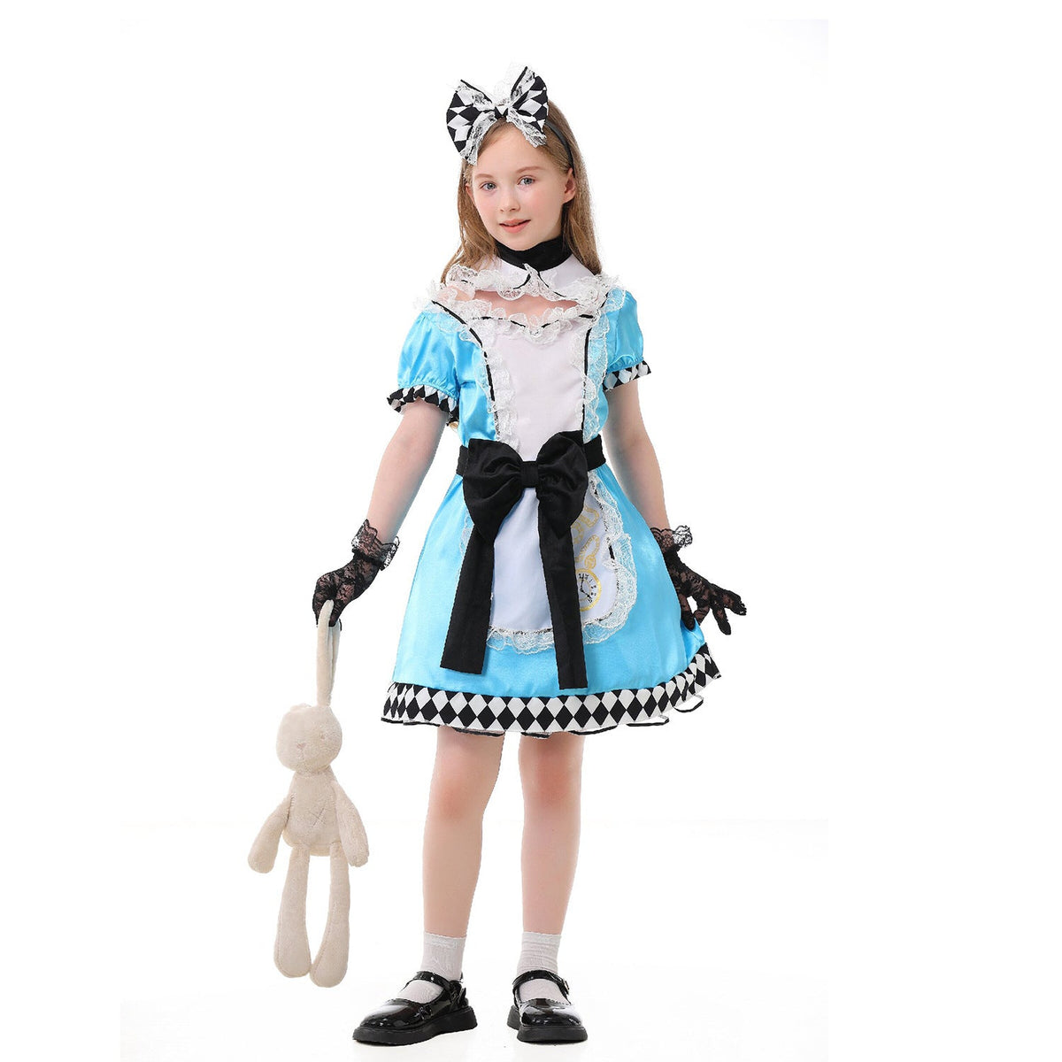 Girls costume in Victorian style with elaborate lace accents Shop Velvia