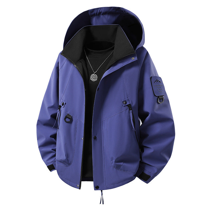 Men's outdoor softshell jacket with water-repellent membrane, versatile utility pockets, and adjustable cuffs Shop Velvia