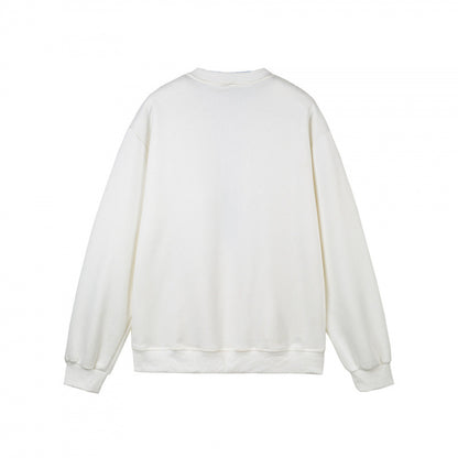 Women's oversized sweatshirt with integrated shirt collar insert and deep V-neck Shop Velvia