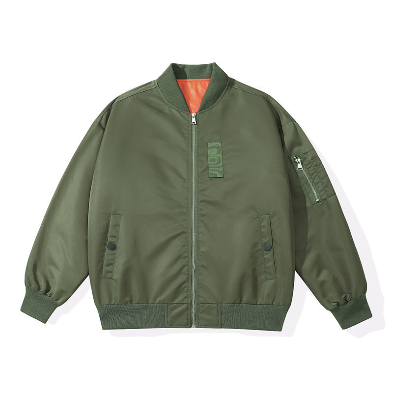 Men's Lightweight Flight Bomber Jacket with Water-Repellent Shell and Contrast Lining Shop Velvia