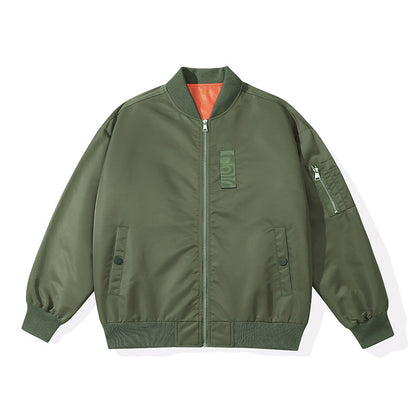 Men's Lightweight Flight Bomber Jacket with Water-Repellent Shell and Contrast Lining Shop Velvia
