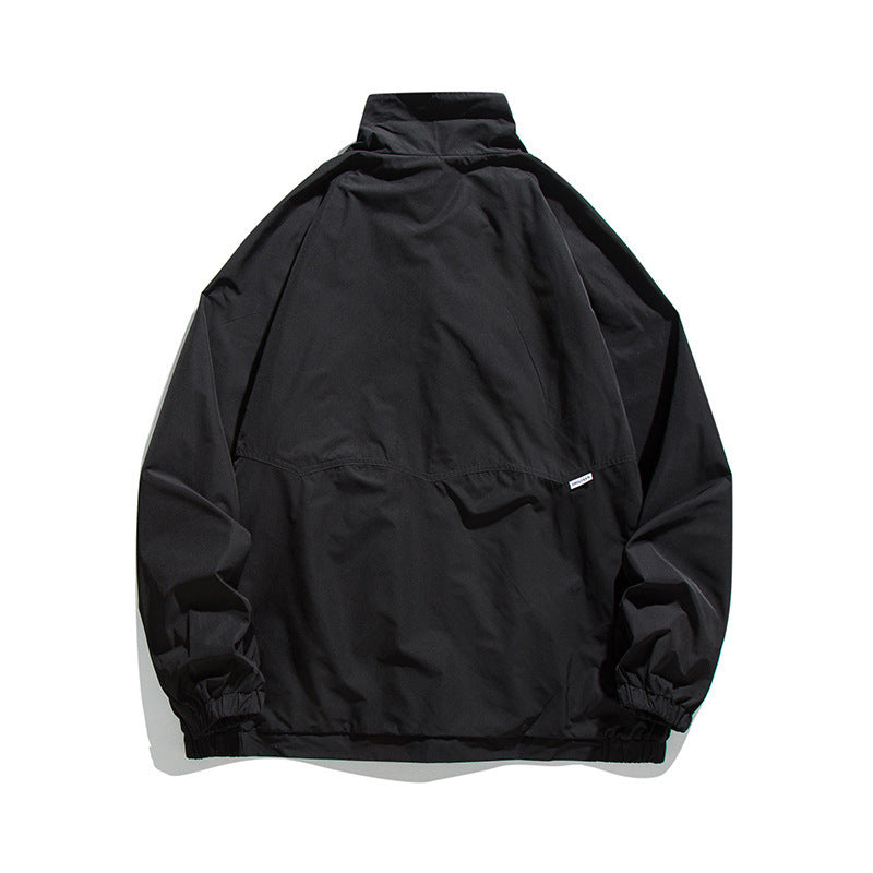 Men's Lightweight Oversized Field Jacket made of technical nylon with stand-up collar, concealed zipper, and flap pockets Shop Velvia