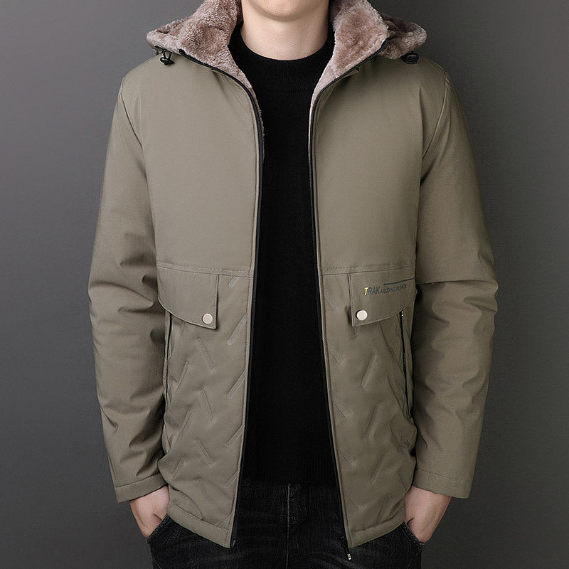 Men's Thermal Parka with Teddy Lining and Hood Shop Velvia