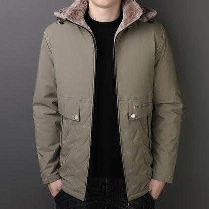 Men's Thermal Parka with Teddy Lining and Hood Shop Velvia