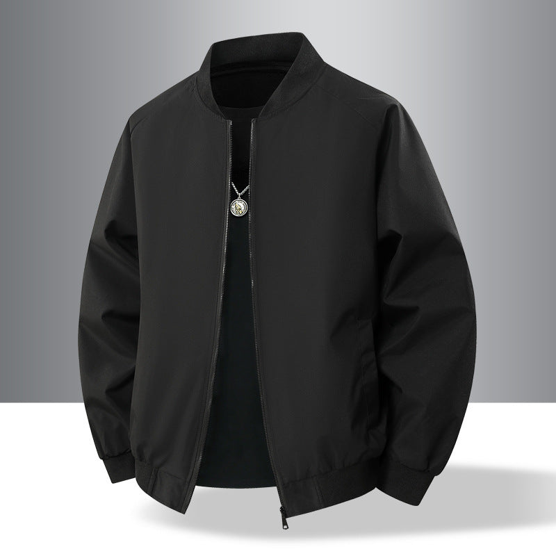Men's lightweight urban military bomber jacket with elastic waistband, zipper, and side pockets Shop Velvia
