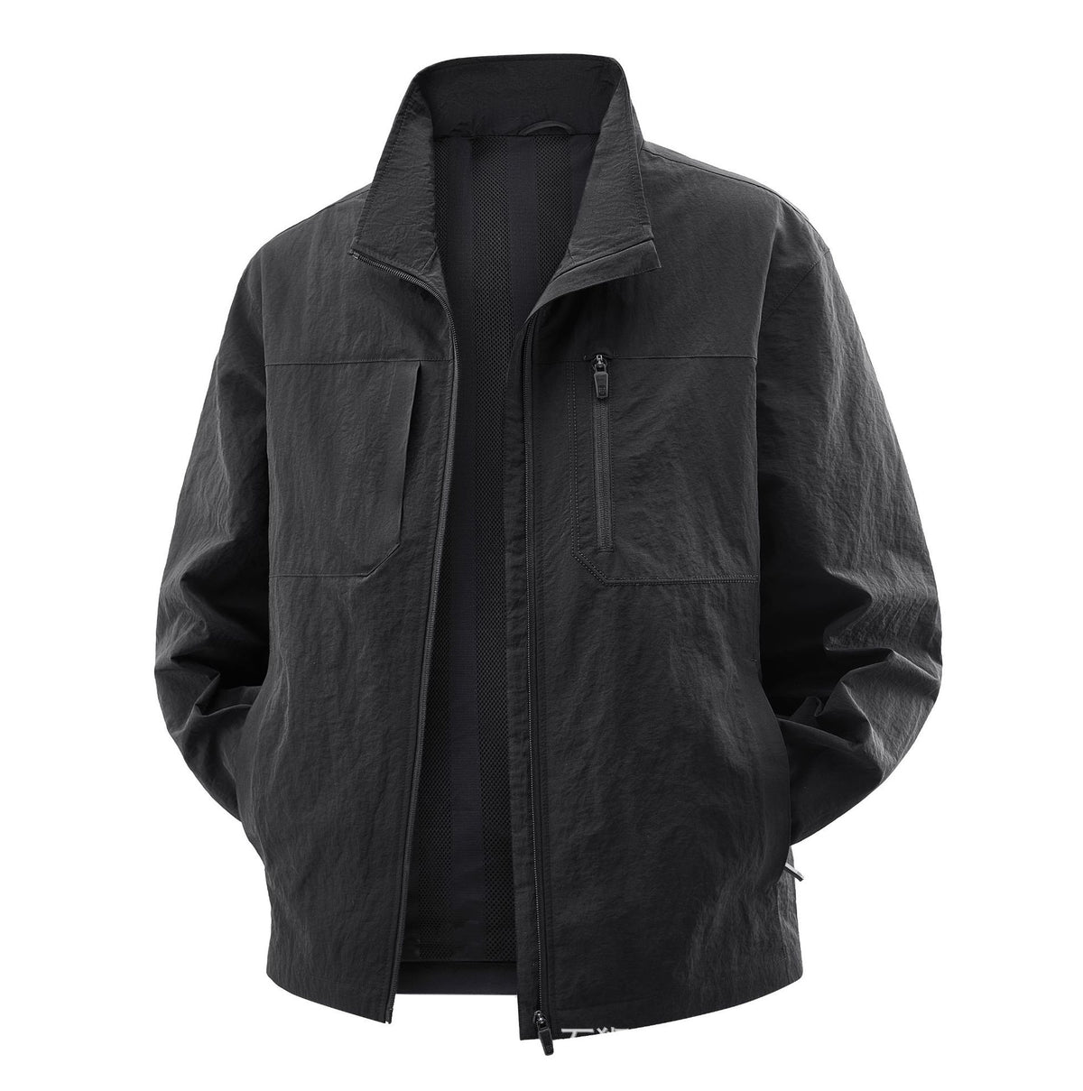 Men's Lightweight Field Utility Jacket with Mesh Lining, Stand-Up Collar and Zipper Pockets Shop Velvia