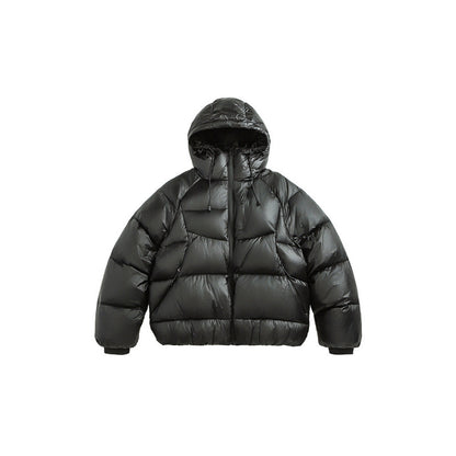 Unisex Quilted Down Jacket with Hood and Lightweight Thermal Insulation Shop Velvia