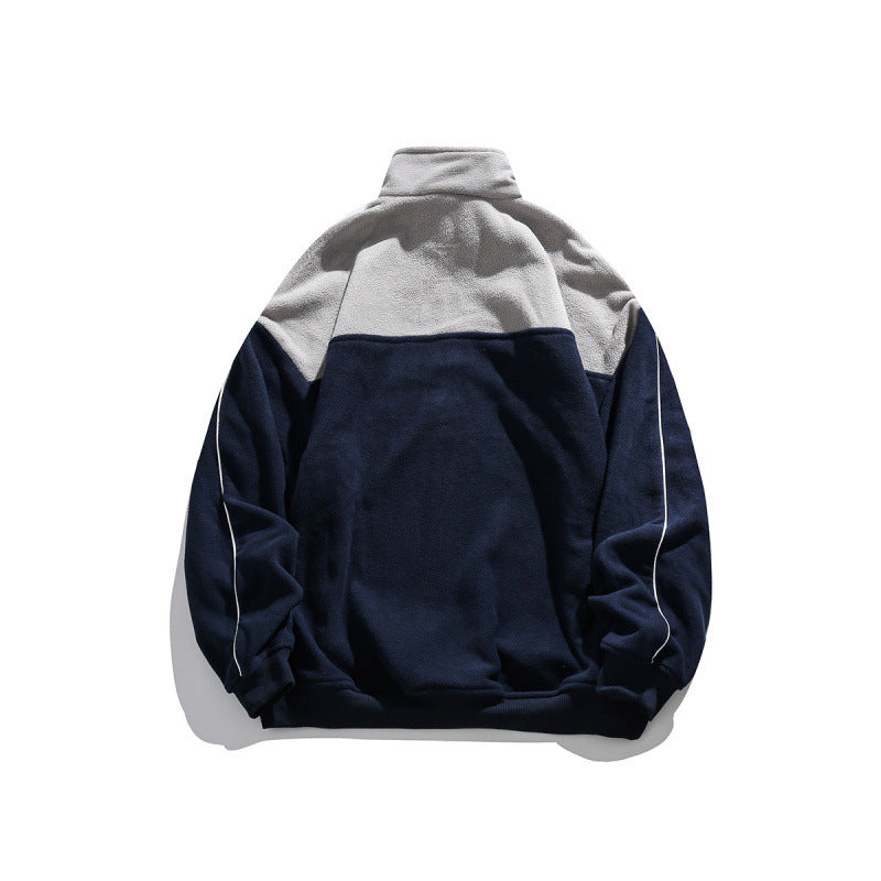 Unisex Oversize-Fleece-Halfzip-Pullover with high collar and raglan sleeves Shop Velvia
