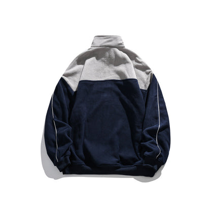 Unisex Oversize-Fleece-Halfzip-Pullover with high collar and raglan sleeves Shop Velvia
