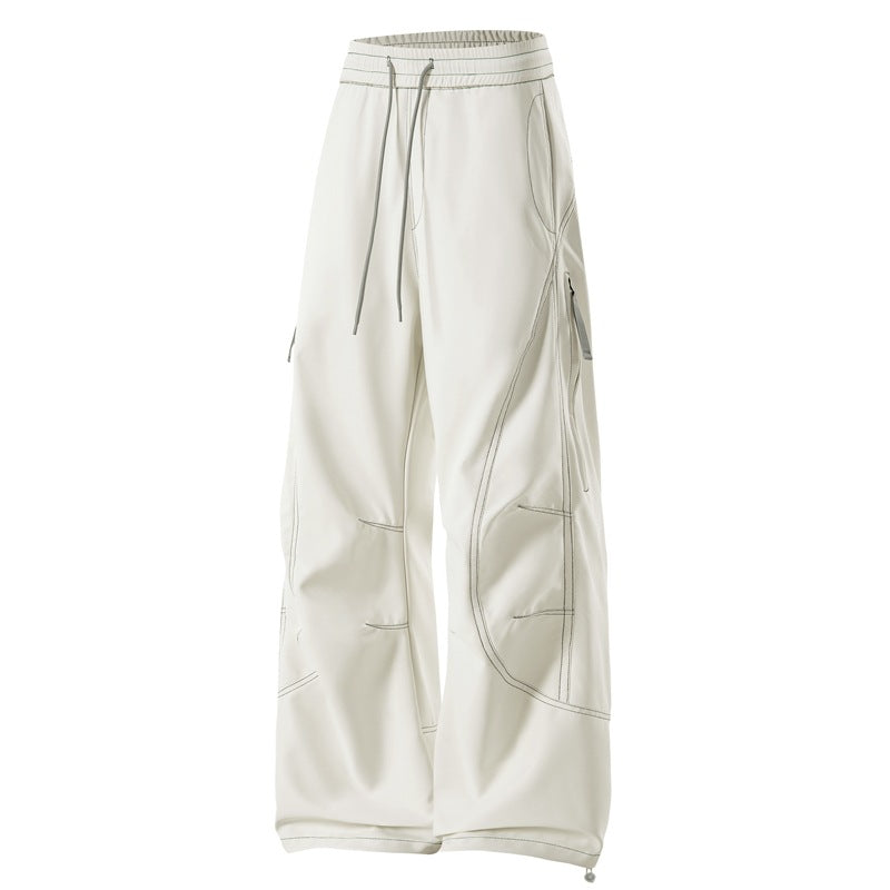 Men's Baggy Cargo Pants with Elastic Waistband, Multifunctional Pockets, and Adjustable Hem Shop Velvia