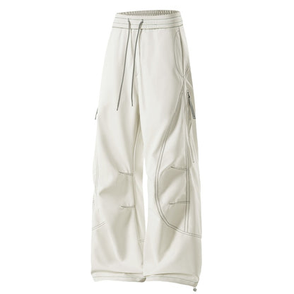 Men's Baggy Cargo Pants with Elastic Waistband, Multifunctional Pockets, and Adjustable Hem Shop Velvia