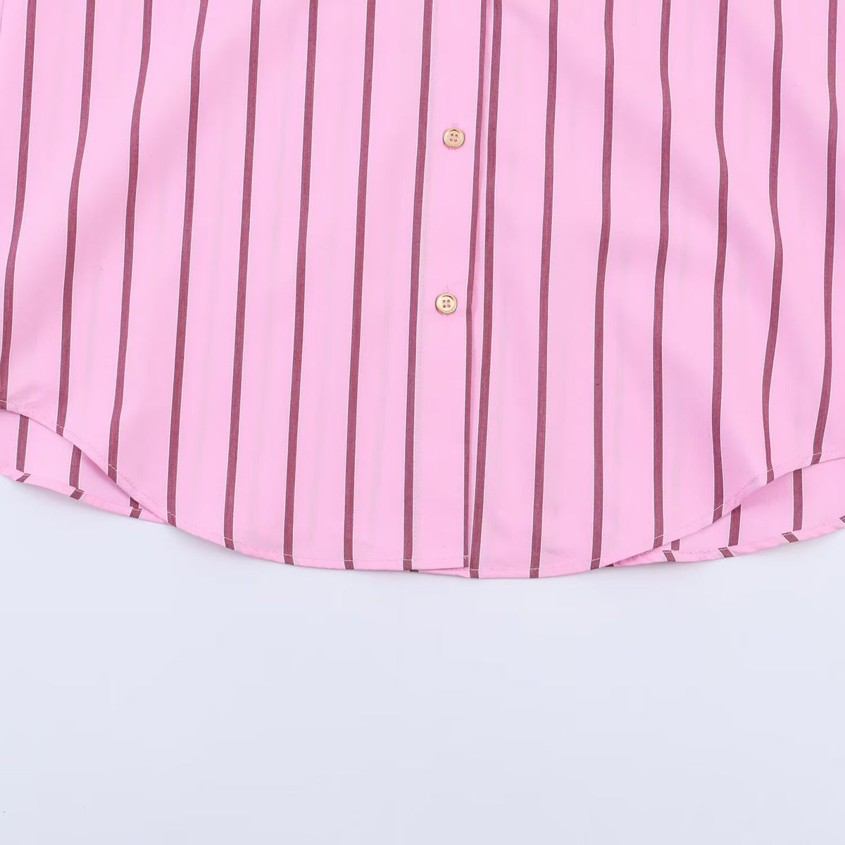 Women’s Oversize Shirt Blouse in Silk Look with Contrast Collar and Vertical Stripe Structure Shop Velvia