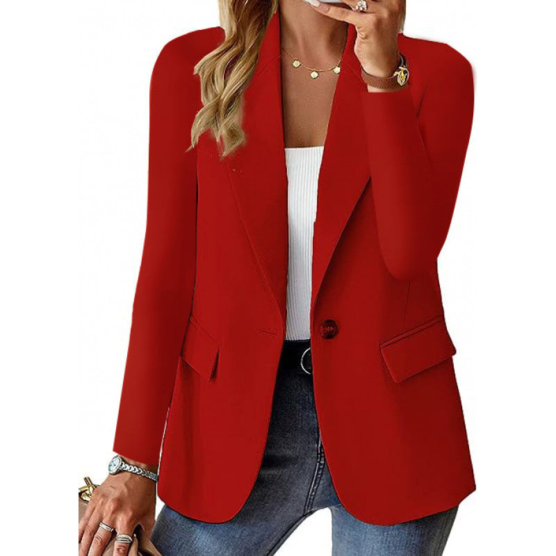 Women Modern Tailored Blazer with Elegant Button Details Shop Velvia