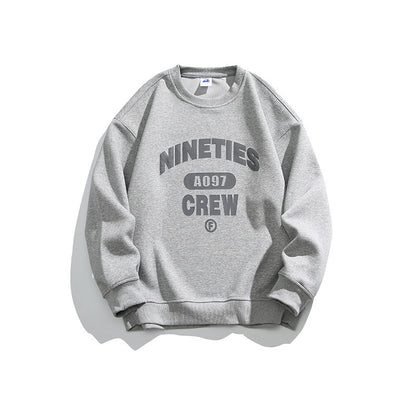 Unisex Oversized Sweatshirt with Round Neck and Distinctive College Print Shop Velvia
