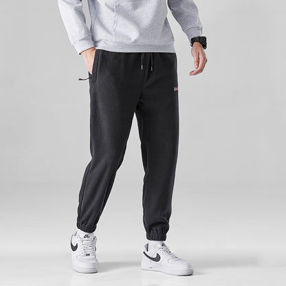 Women Comfortable Thermo-Fleece Jogging Pants with Elastic Waistband and Zipper Pockets Shop Velvia