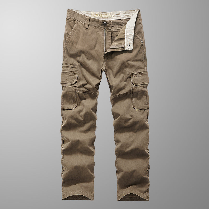 Men's robustly cut cargo pants with reinforced knees and multiple pockets Shop Velvia