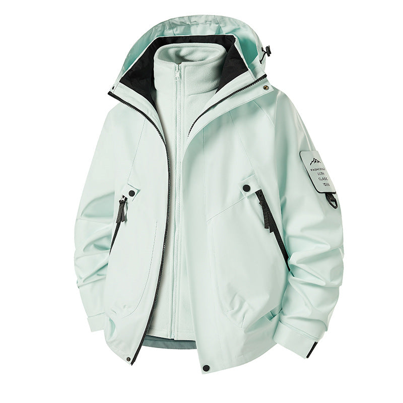 Men's 3-in-1 Softshell Parka with removable fleece inner jacket and technical hood Shop Velvia