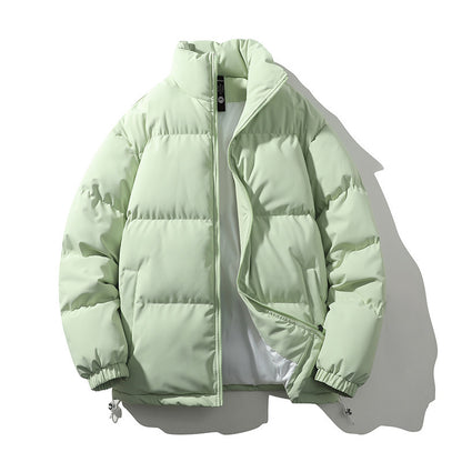Unisex Padded Quilted Transitional Jacket with High Collar and Adjustable Hem Shop Velvia