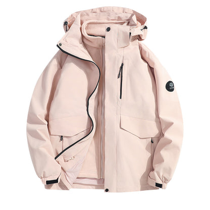 Men's Lightweight Softshell Rain Jacket with Detachable Fleece Lining, Sealed Seams and Multifunctional Pockets Shop Velvia
