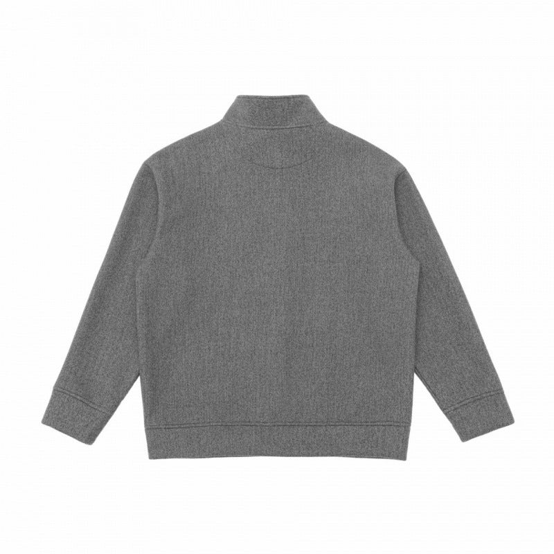 Unisex Boxy Knit Cardigan with Stand-Up Collar and Full Button Placket Shop Velvia
