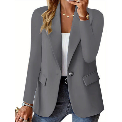 Women Modern Tailored Blazer with Elegant Button Details Shop Velvia