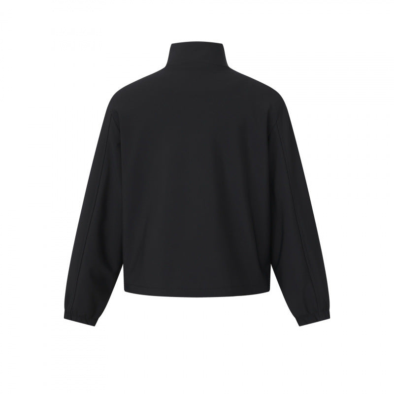 Unisex Lightweight technical short jacket with stand-up collar, concealed zipper and elastic cuffs Shop Velvia