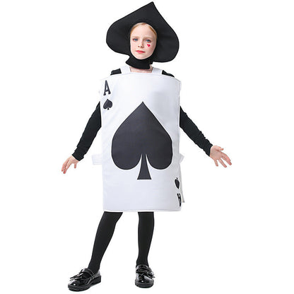 Men's playing cards costume with detailed design and shoulder straps Shop Velvia