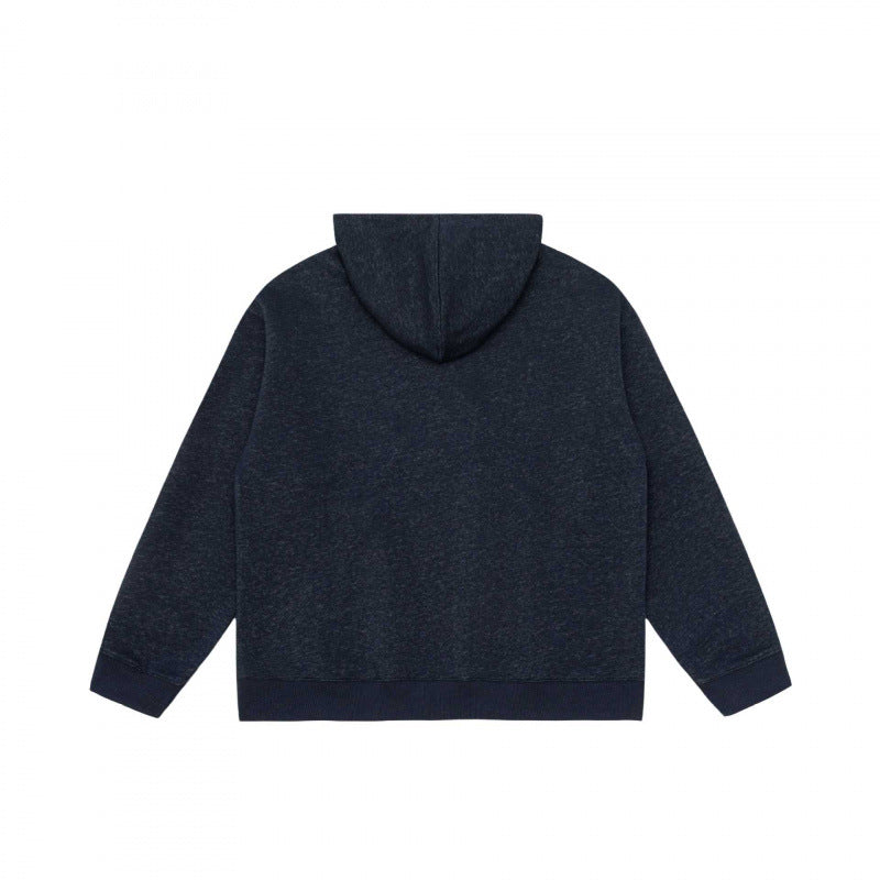 Unisex Hoodie Half-Zip Sweatshirt with Kangaroo Pocket and Ribbed Cuffs Shop Velvia