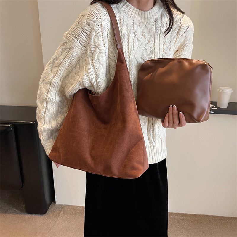 Women's Suede Shoulder Bag Shop Velvia